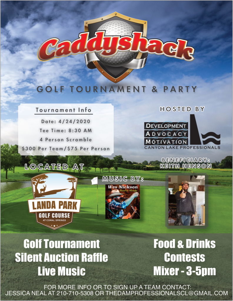 CADDYSHACK GOLF TOURNAMENT & PARTY Landa Park Golf Course